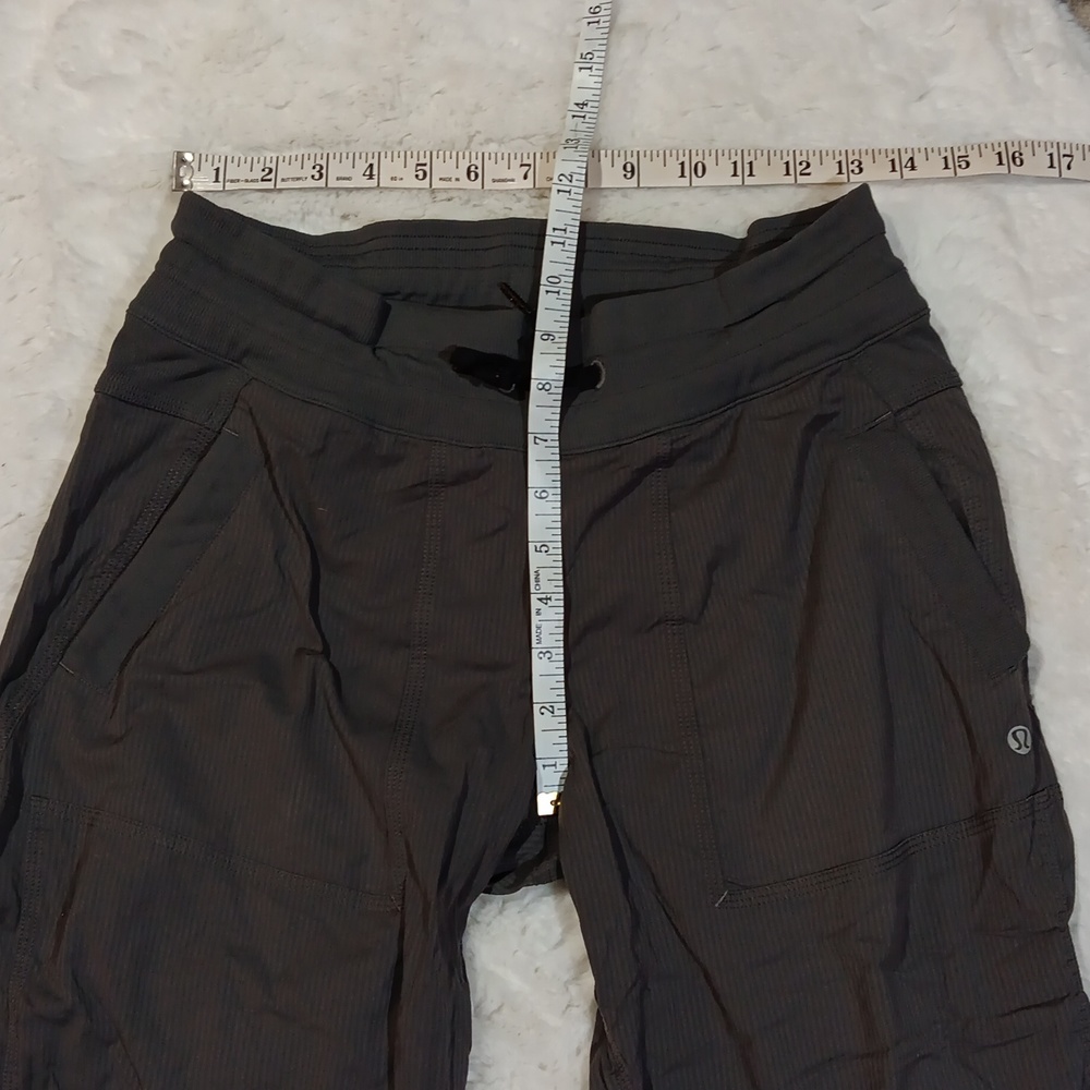 Lululemon gray cropped unlined dance studio pants women's 8 - Picture 4 of 9